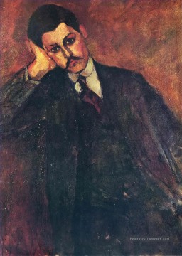 portrait Tableau Peinture - portrait de jean alexandre 1909 Amedeo Modigliani